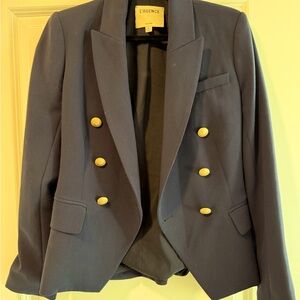 L'AGENCE Navy Blazer with Gold Buttons size 4